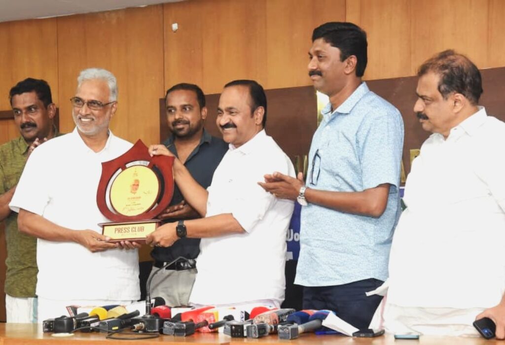 SAFA Group MD KTMA Salam honoured by Malappuram Press Club